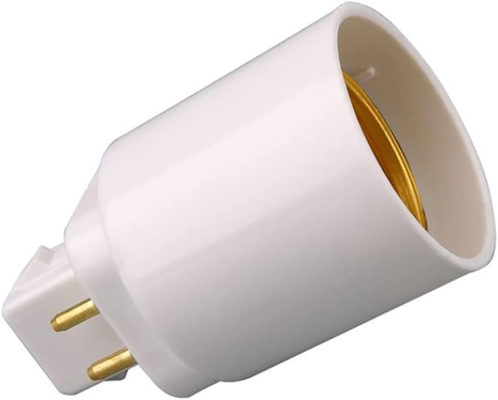 woobles Lamp Base, G24 to E27 Lamp Holder Adapter, 4-pin Conversion Lamp Adapter, Bulb Holder Socket Converter for LED Bulbs, Incandescent Bulbs - Image 1